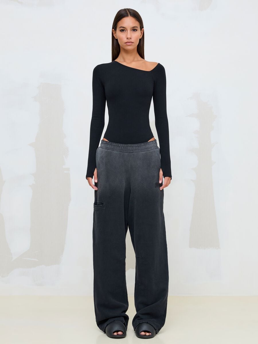 Black Asymmetrical Bodysuit_4