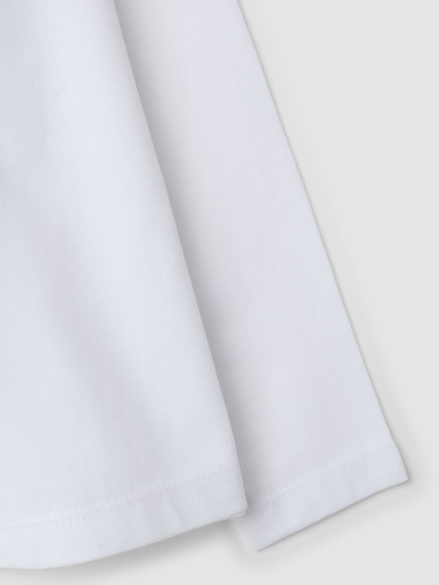 White pure cotton T-shirt with K-Pop Demon Hunters print, regular fit_3
