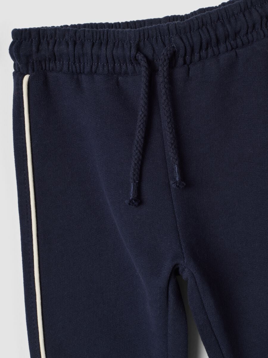 Blue joggers in 100% organic cotton_2