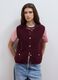 Red pure cotton regular-fit knitted gilet_2