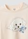 Beige organic cotton crew-neck T-shirt_3