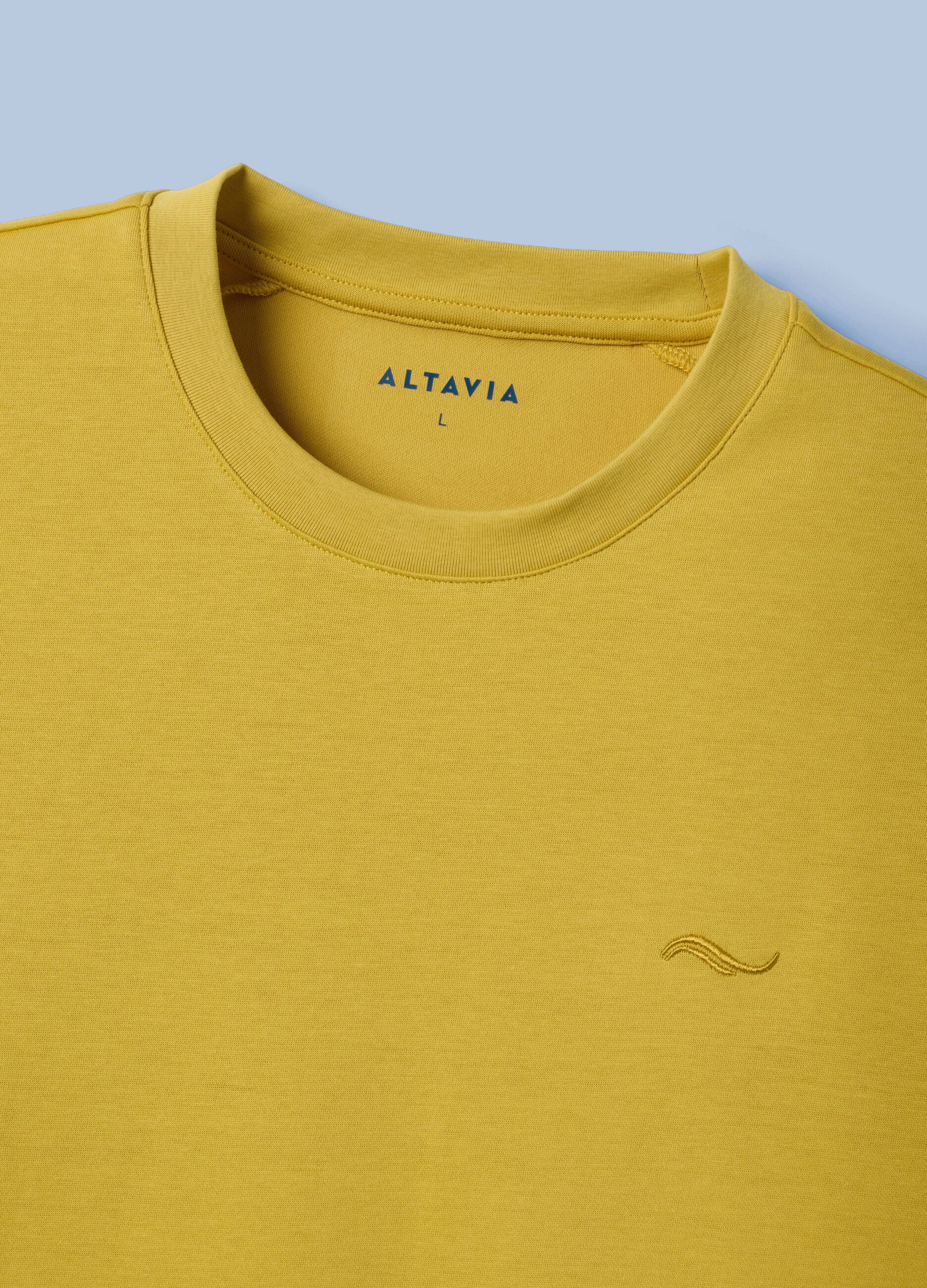 Yellow ALTAVIA SAILING T-shirt in stretch cotton blend