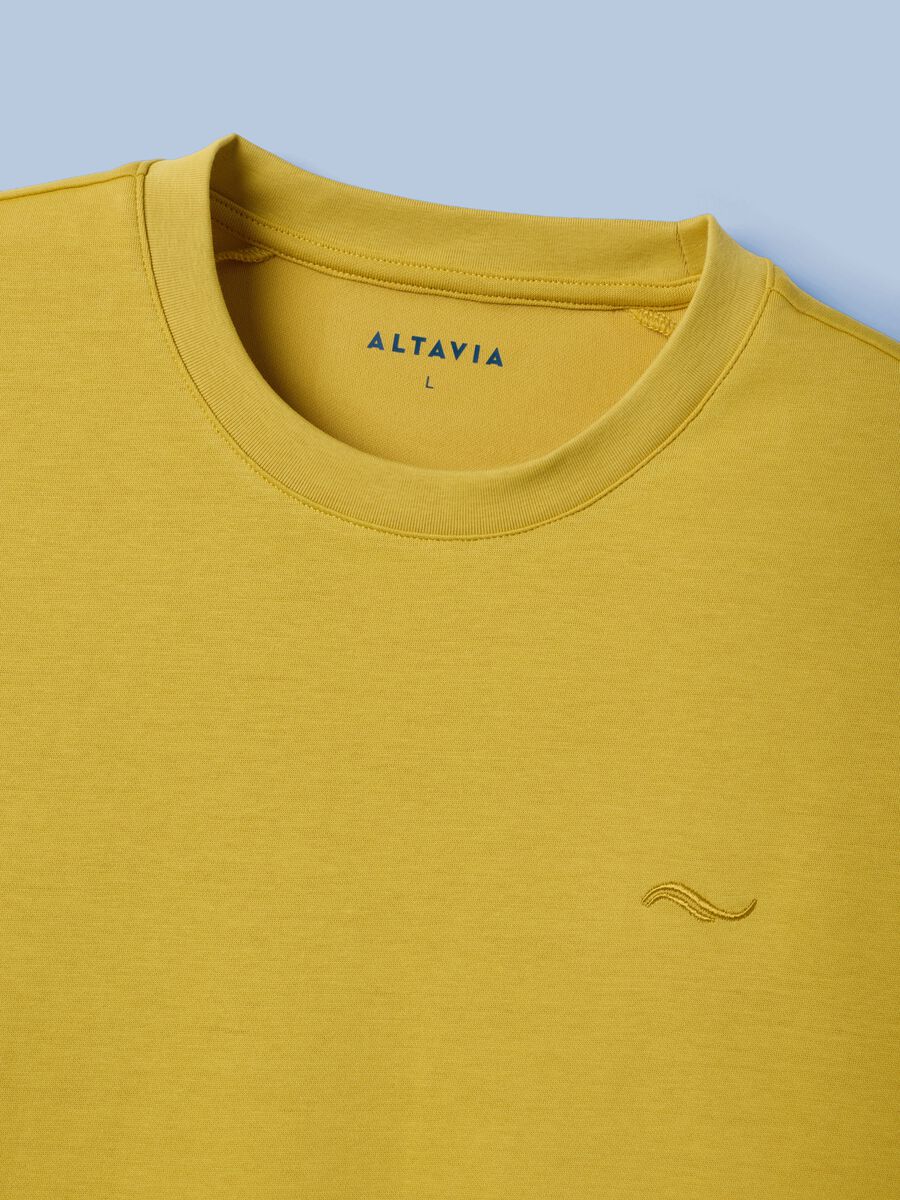 Yellow ALTAVIA SAILING T-shirt in stretch cotton blend_6