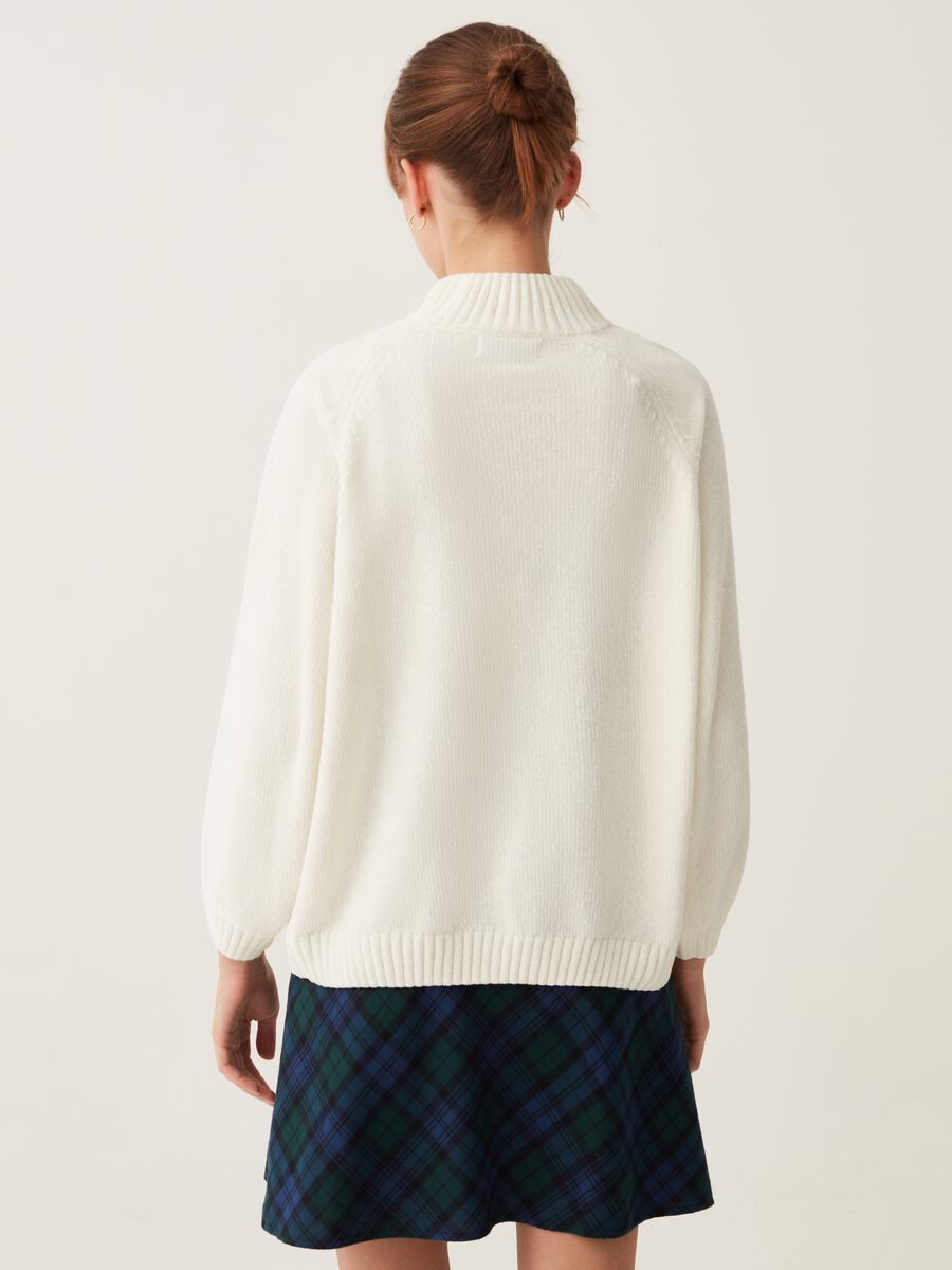 Chenille pullover with mock neck_2