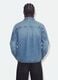 Blue pure cotton denim shirt, regular fit_3