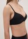 Black padded triangle bra in stretch fabric_2