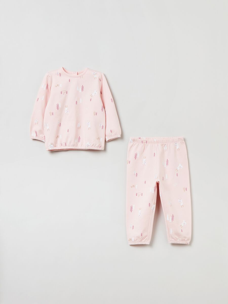 Pijama de algodón con estampado_0