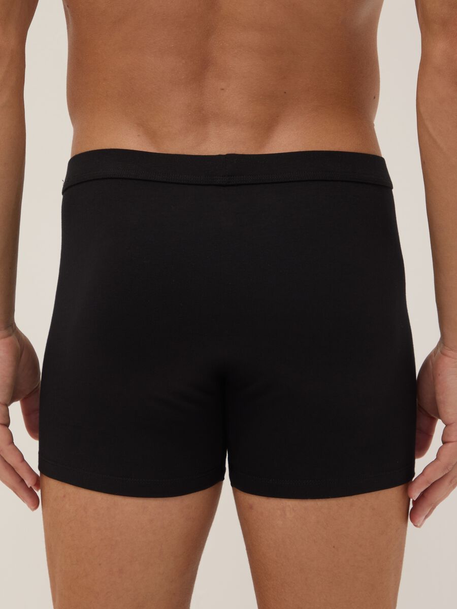 Pack de 2 boxers pretos em algod&atilde;o Supima el&aacute;stico_2