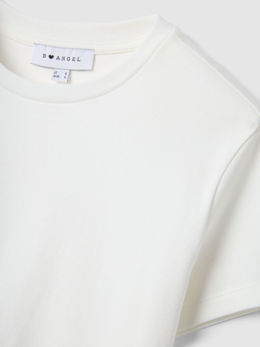 Damen T-Shirt aus reinem Baumwolle, Wei&szlig;, Regular Fit_5