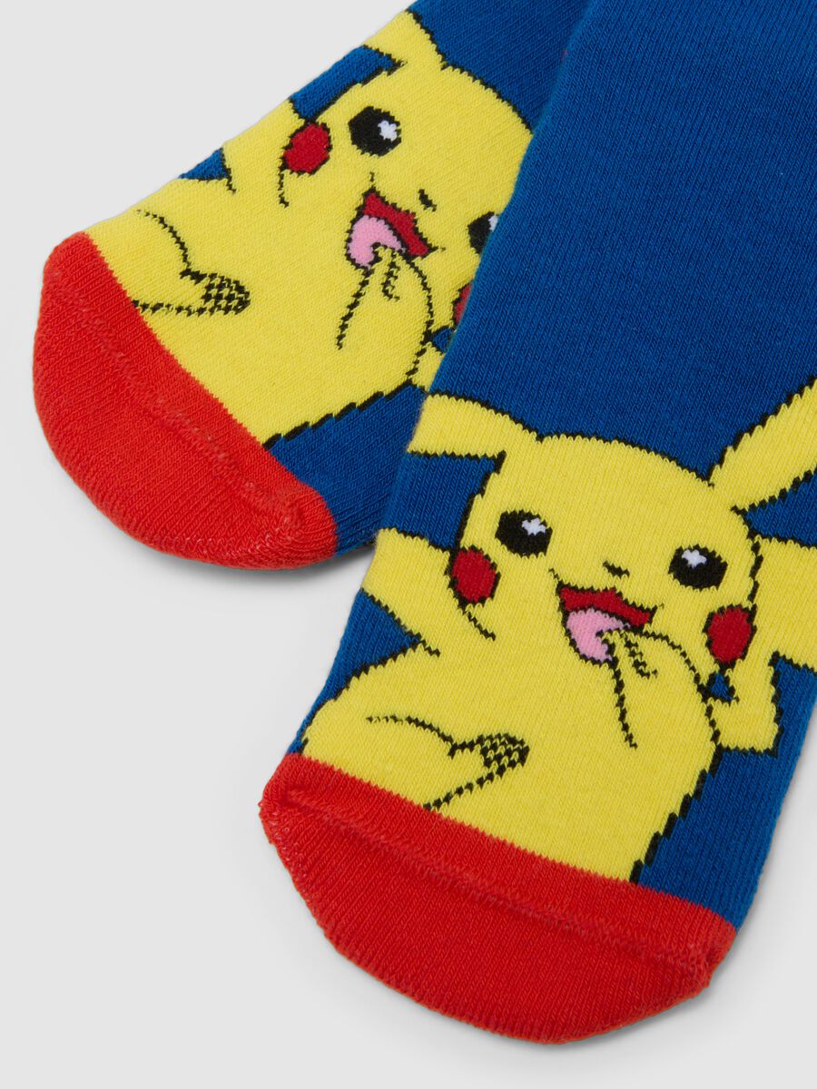 Pack duplo de meias multicolor em algod&atilde;o el&aacute;stico para crian&ccedil;as com Pok&eacute;mon_1