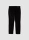 Schwarze Ripp-Hose aus Stretch-Baumwolle im Slim Fit_2