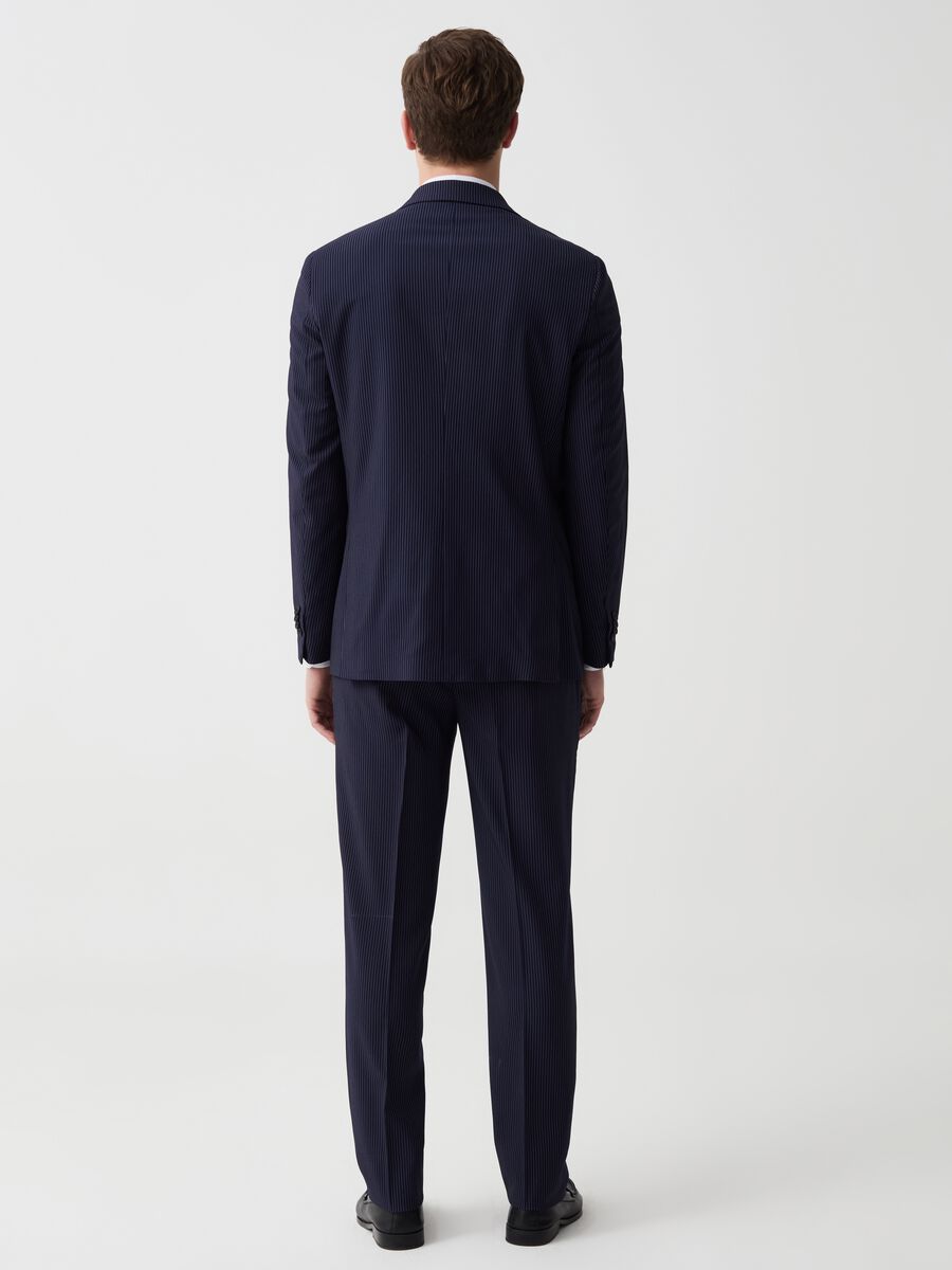 Easy-fit single-breasted pinstriped suit_1