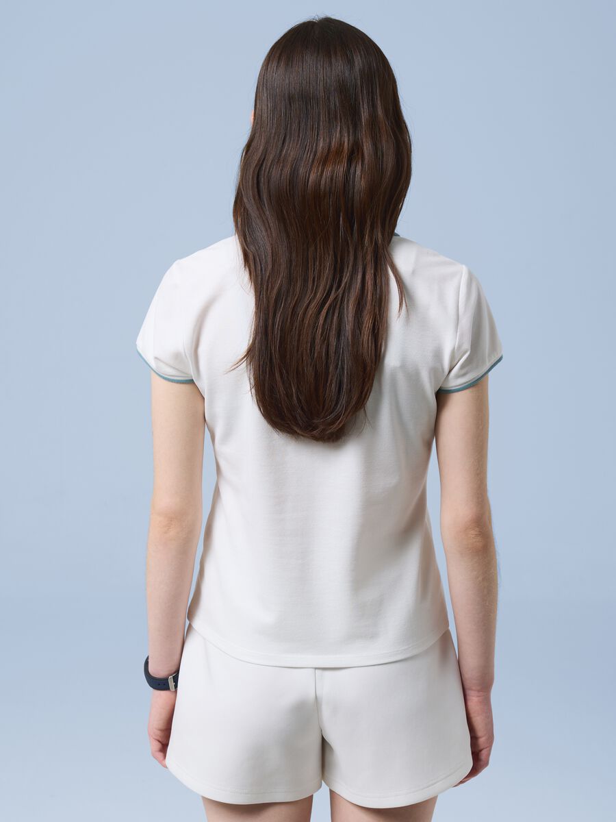 Wei&szlig;es ALTAVIA SAILING Poloshirt aus Stretch-Baumwolle_3