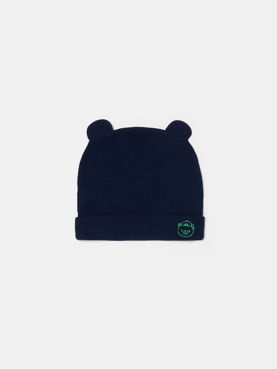 Organic cotton hat with ears_0