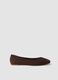Classic brown round-toe ballet flats_0