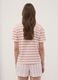 White striped organic cotton pyjama T-shirt with Mickey Mouse print_3