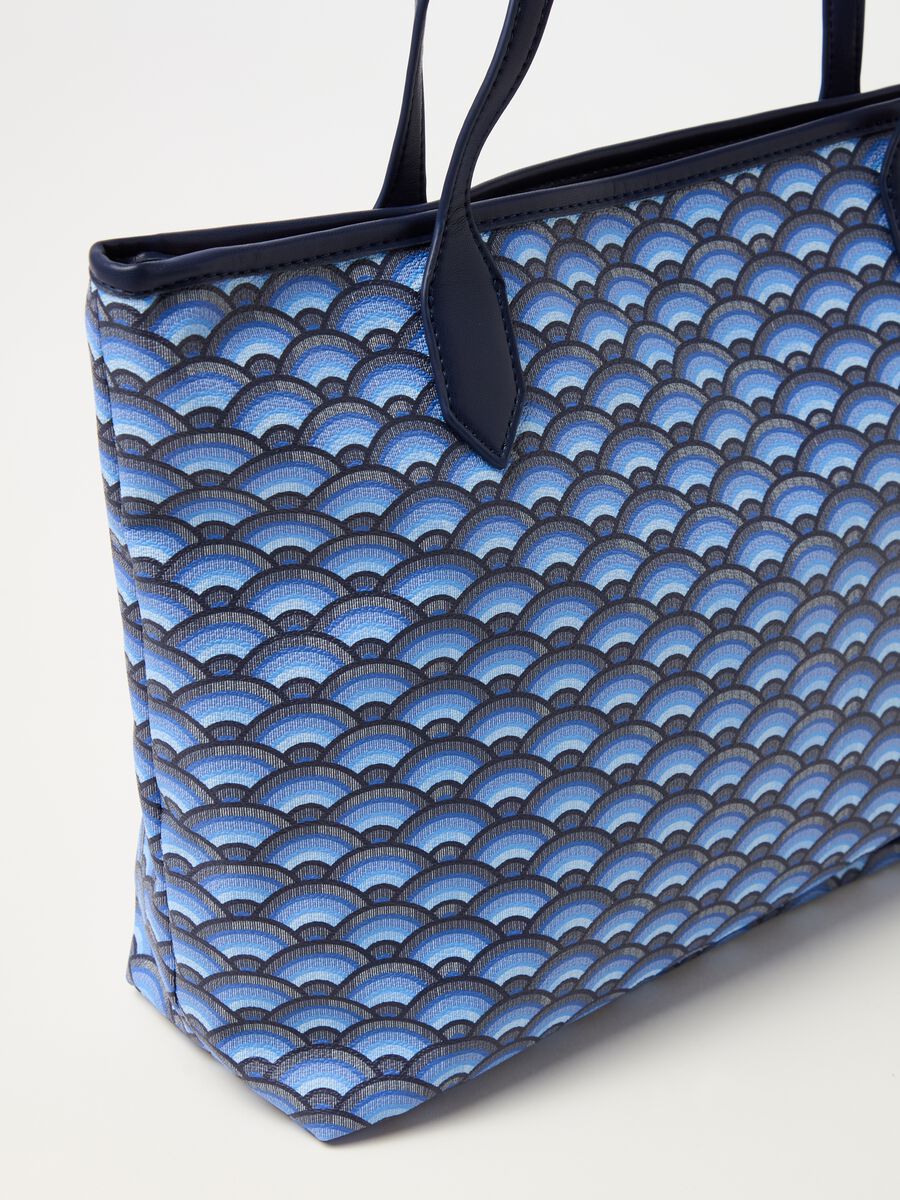 Shopping bag with geometric print_2