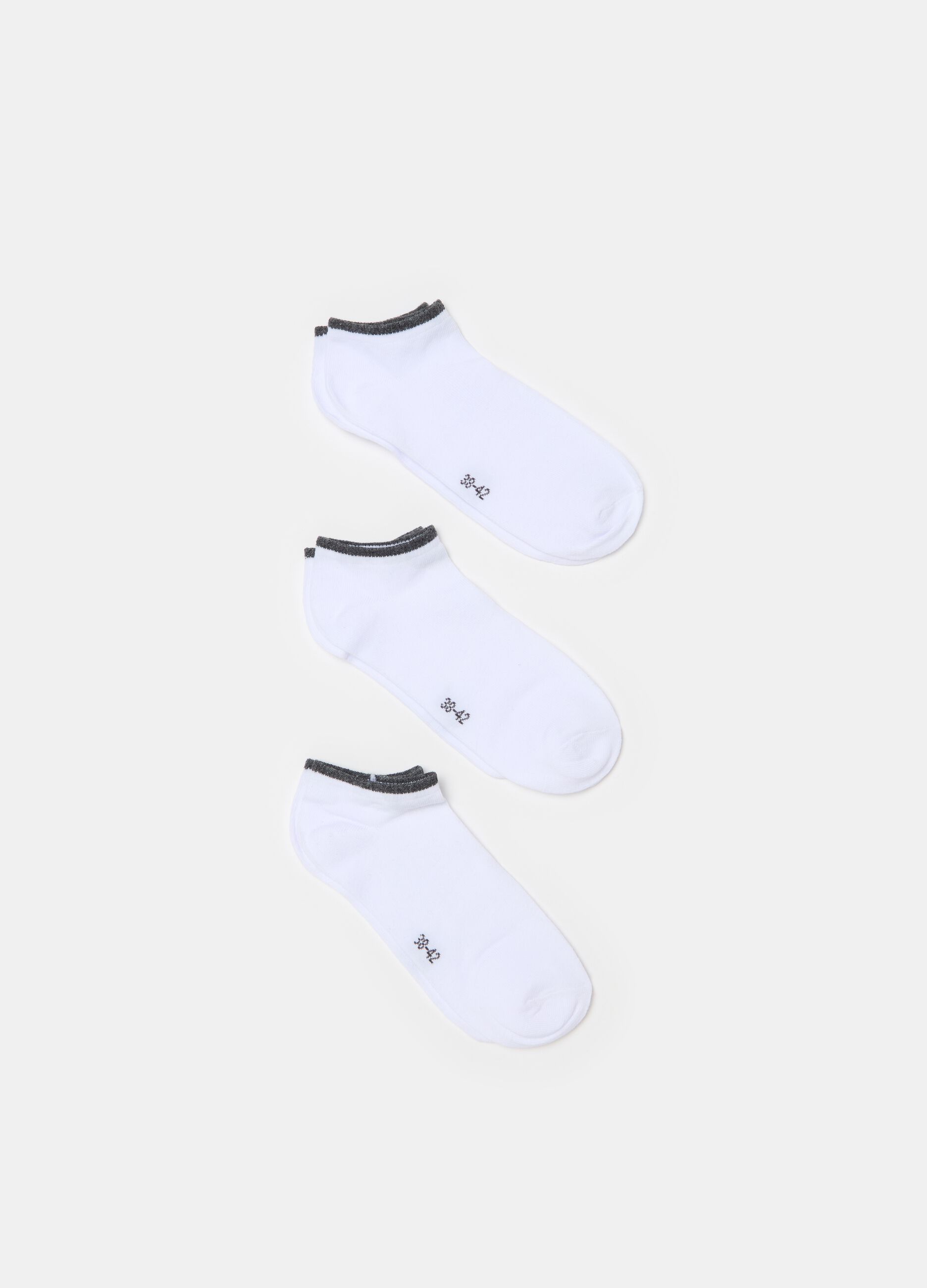 Three-pair pack stretch shoe liners