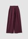Purple wide-leg trousers in stretch fabric_7