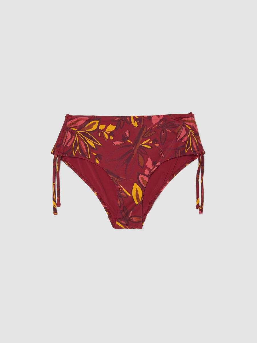 Mehrfarbige Stretch-Badehose mit Blumenprint_4
