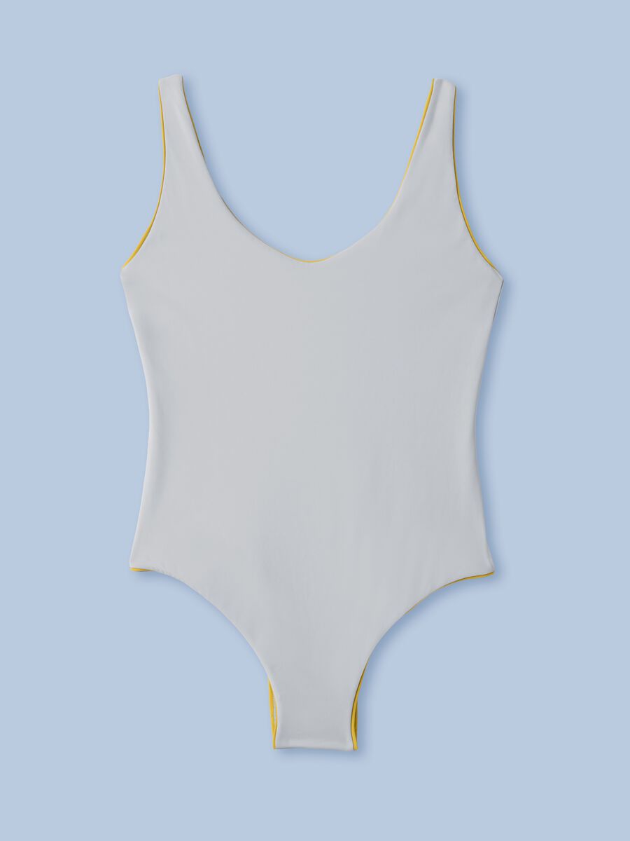 Grauer ALTAVIA SAILING Badeanzug in Stretchmaterial_4