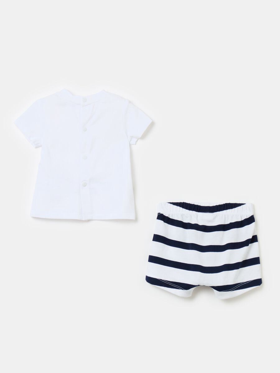 T-shirt and shorts set in organic cotton_1