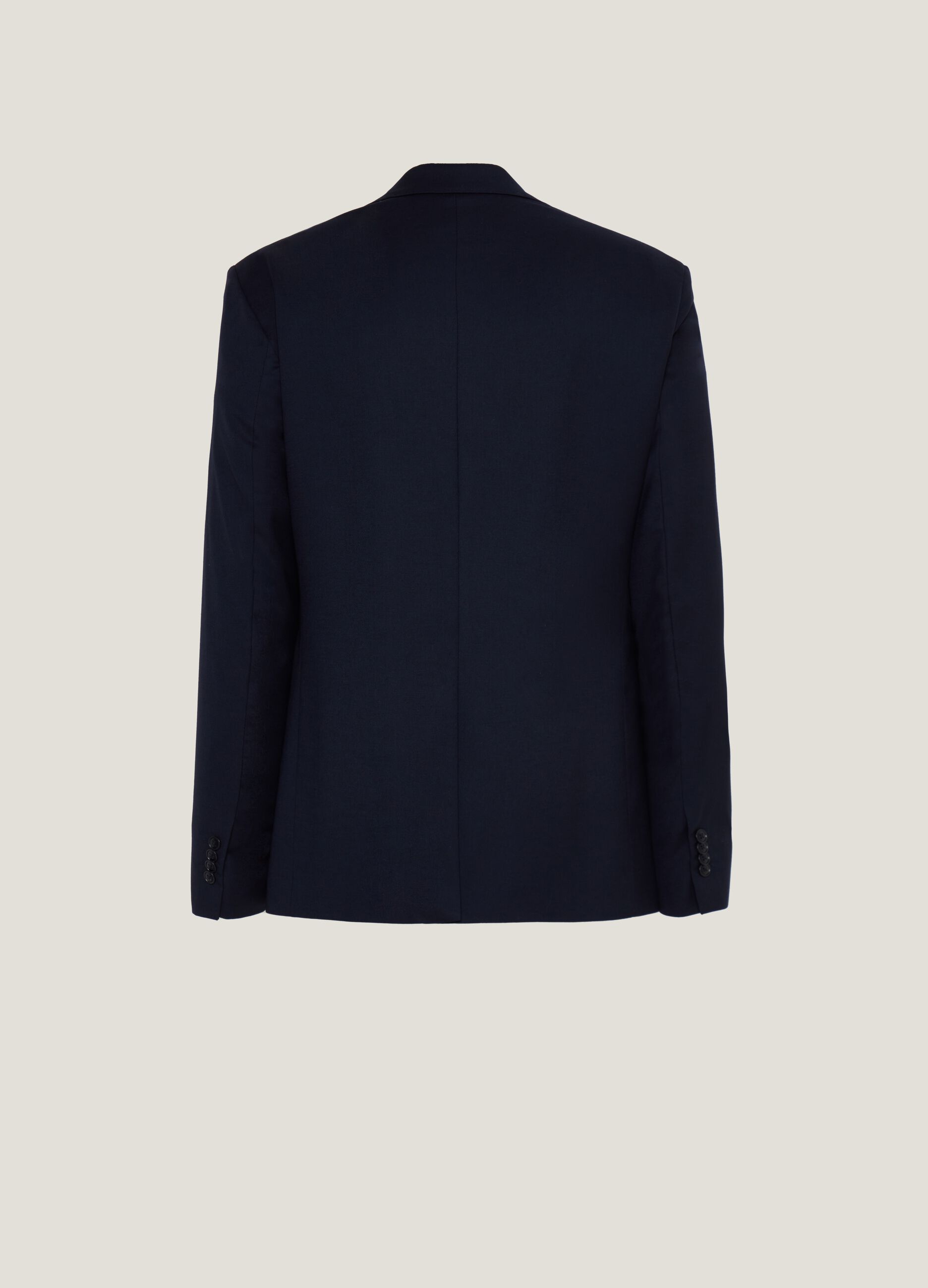 Regular-fit navy blue formal blazer