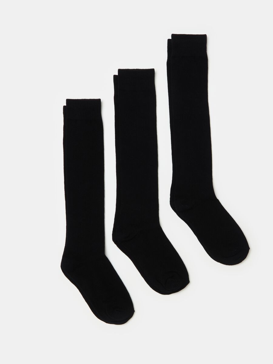 Three-pair pack socks in organic cotton_0