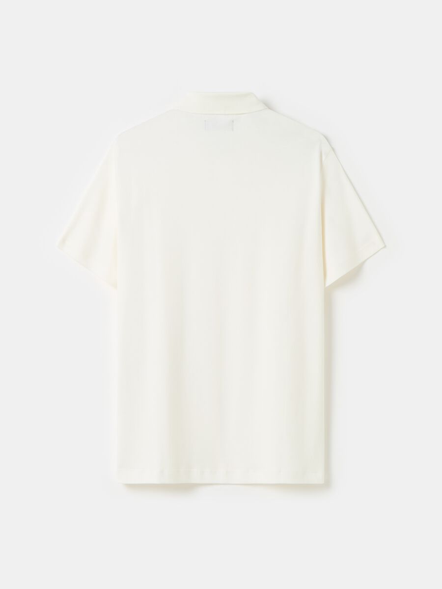 Contemporary polo shirt in mercerised cotton_4