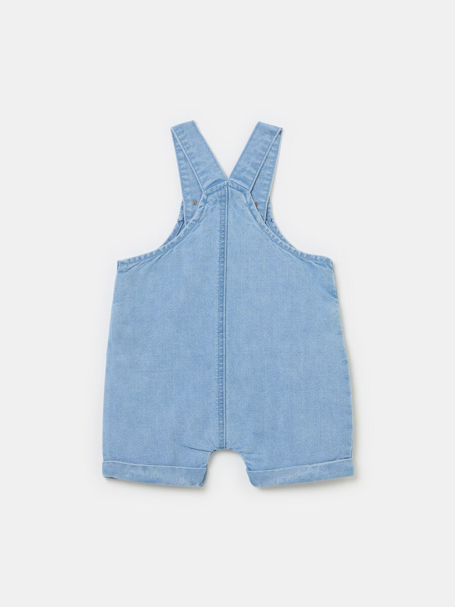Denim dungarees with pocket_1