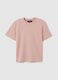 Pink pure cotton regular fit T-shirt_4