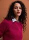 Mehrfarbiger Rippstrick-Pullover aus reiner Baumwolle mit Rundhals, Regular Fit_0