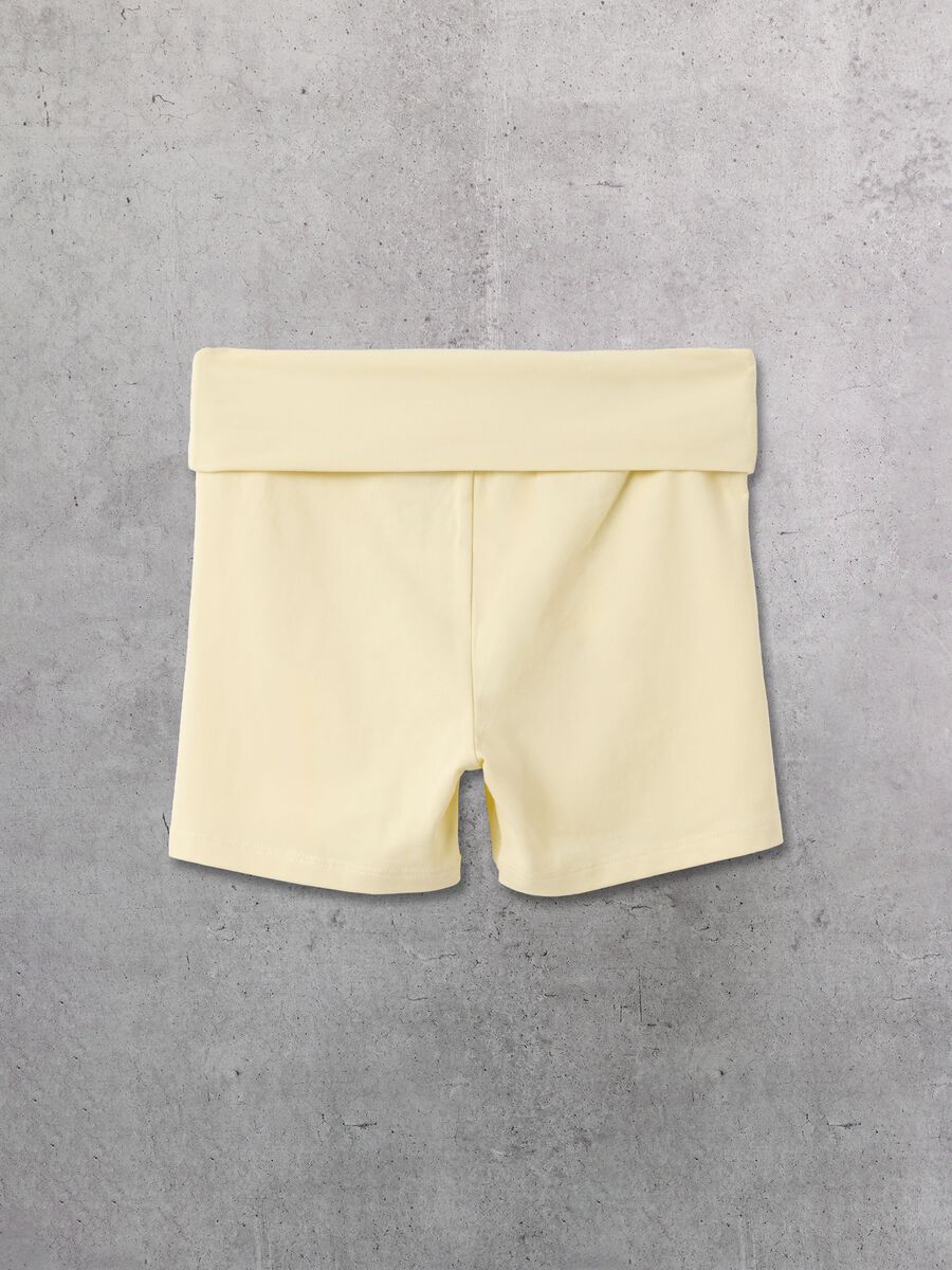Pastel Yellow Yoga Shorts_6