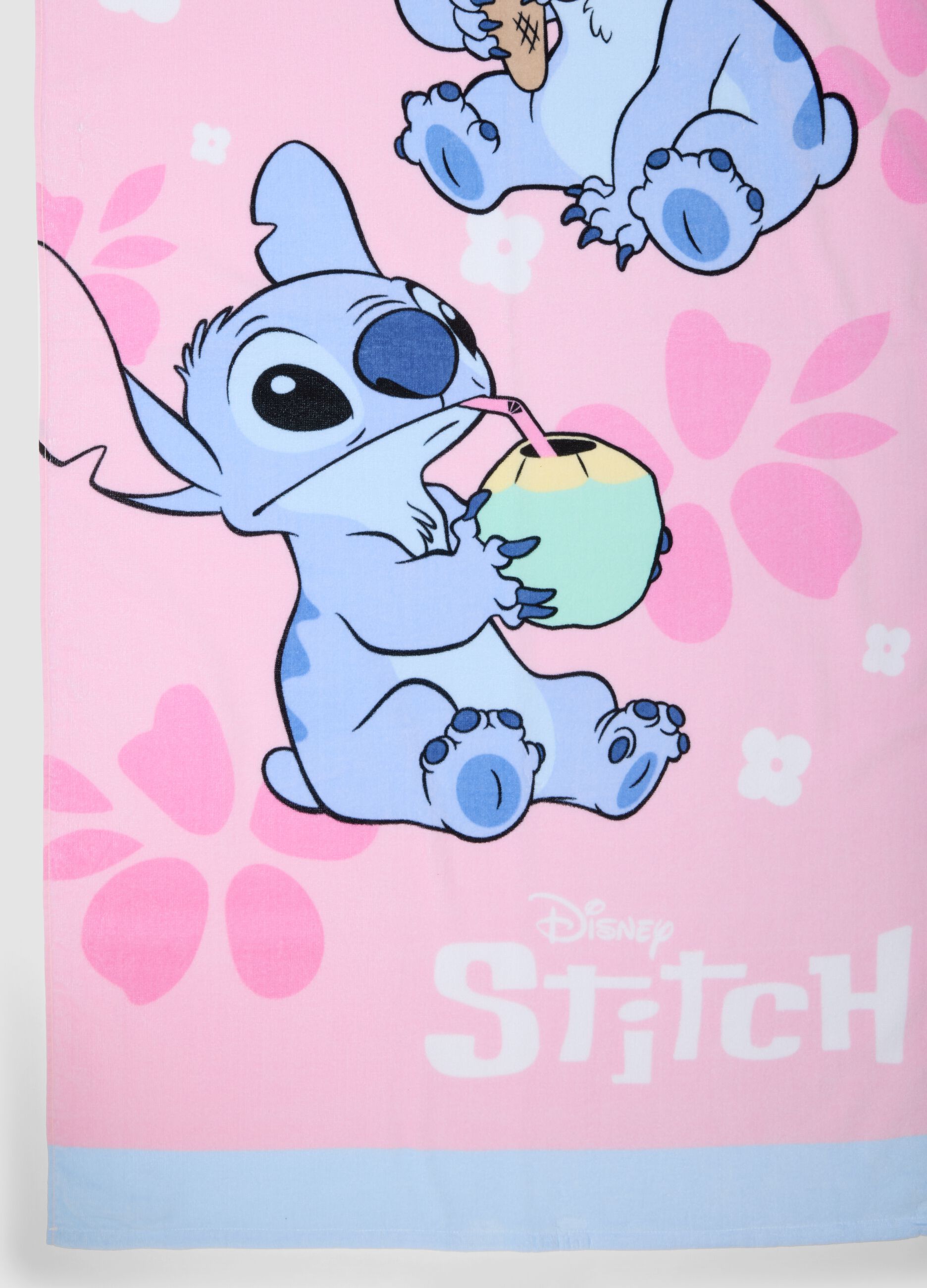 Pink pure cotton beach towel