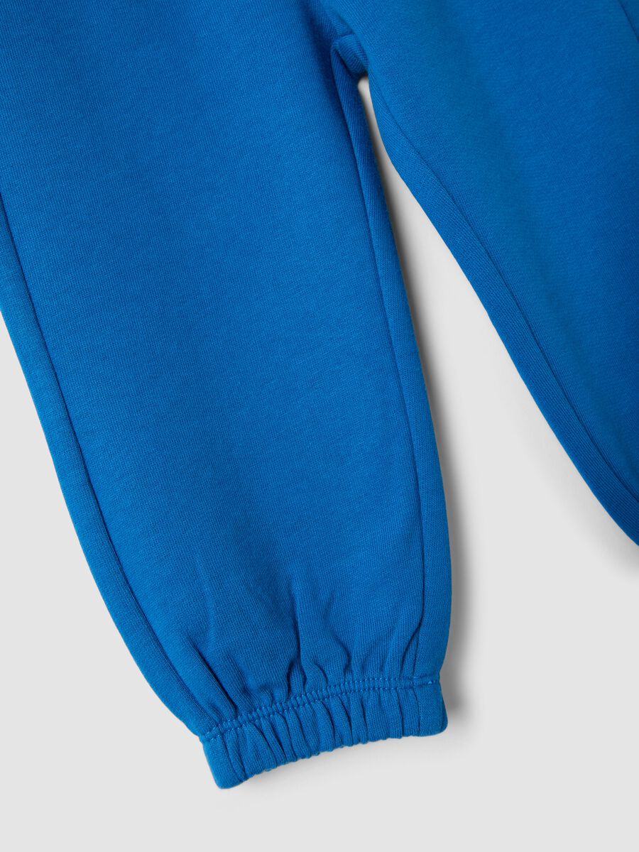 Blue jogger trousers in pure organic cotton_3