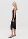 Black midi dress with spaghetti straps_1