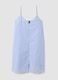 Light blue organic cotton nightdress with thin straps_4