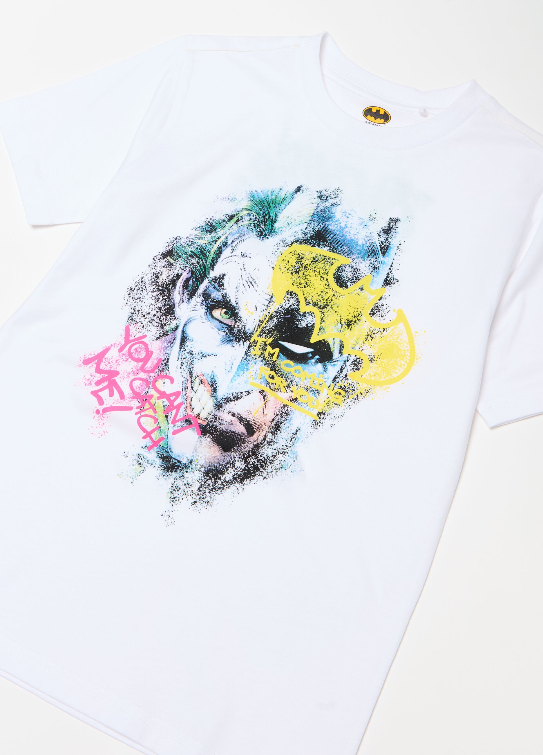 Cotton T-shirt with Joker print