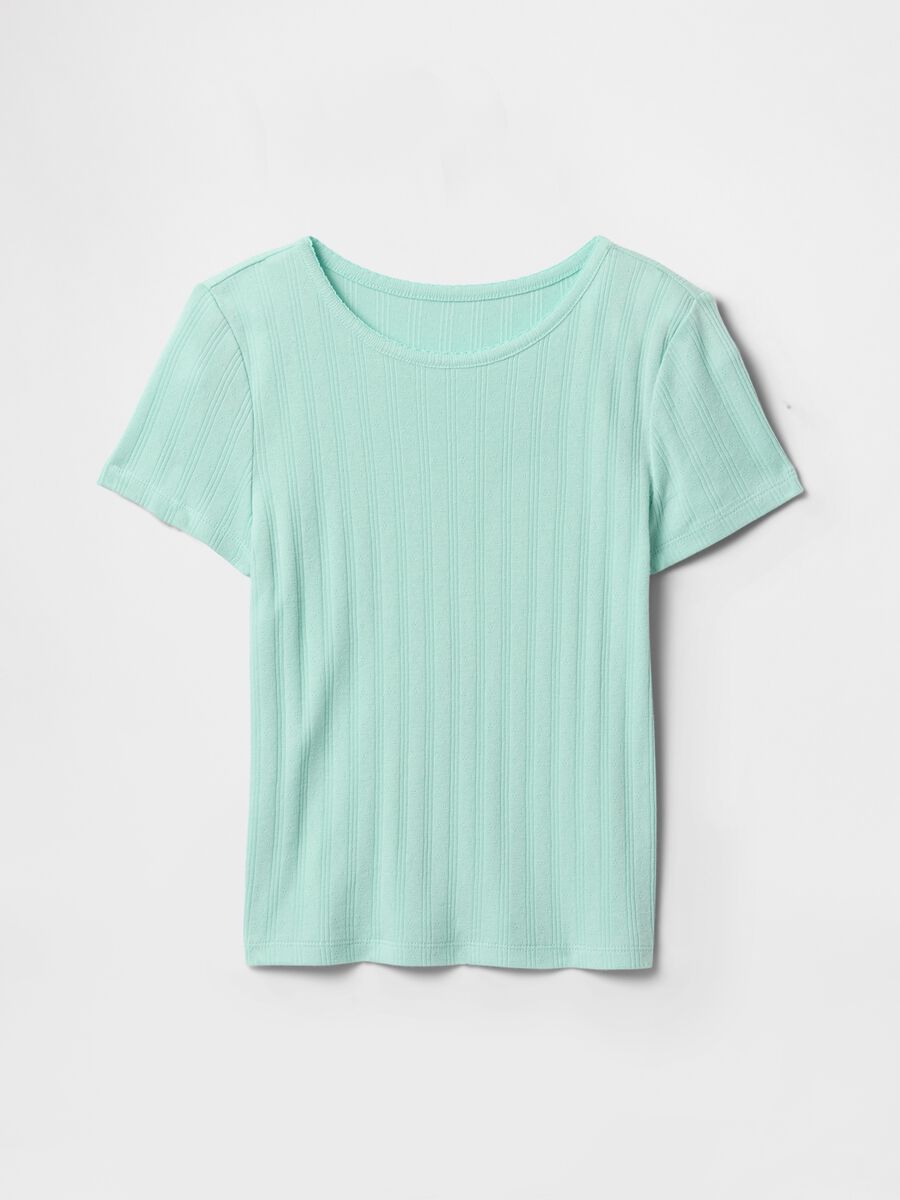 M&auml;dchent-Shirt aus reiner Baumwolle in Hellblau_2