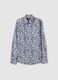Multicolour pure cotton shirt with regular fit and floral pattern_4