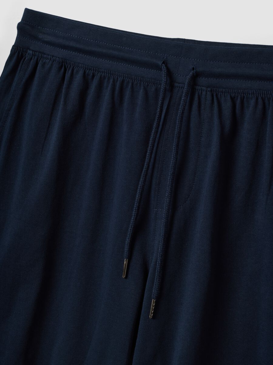 Blaue Pyjamashorts aus Bio-Baumwolle_6