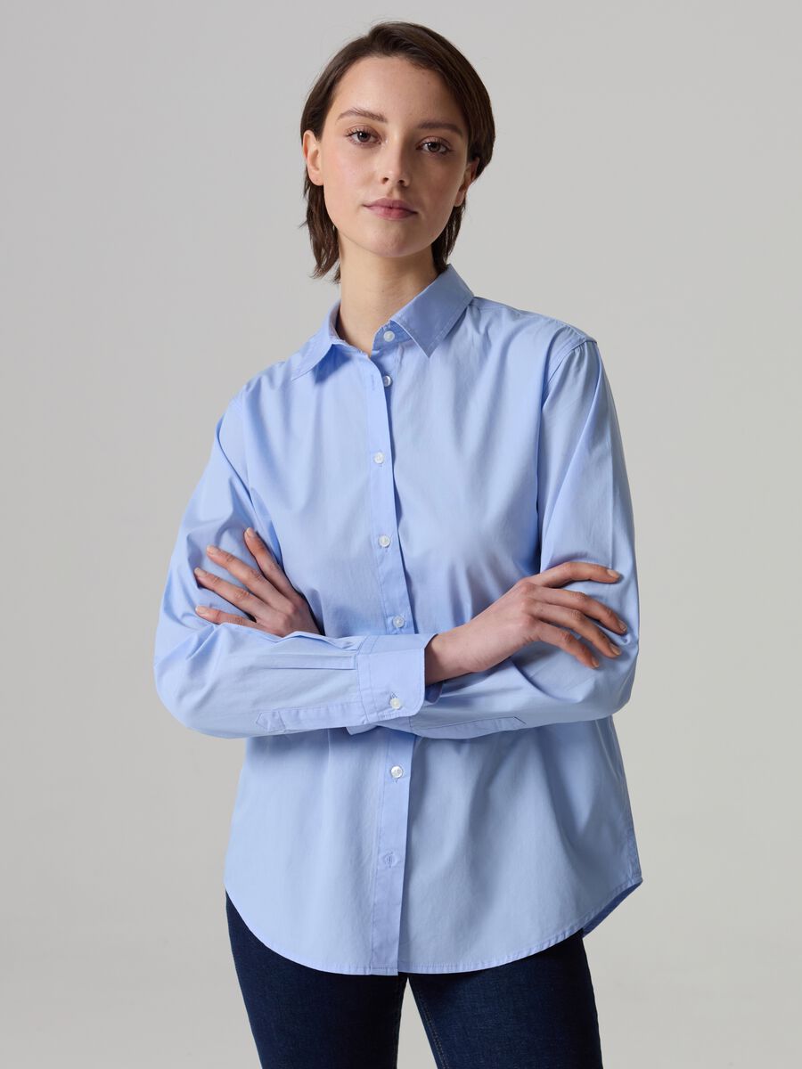 Cotton shirt with regular fit_1