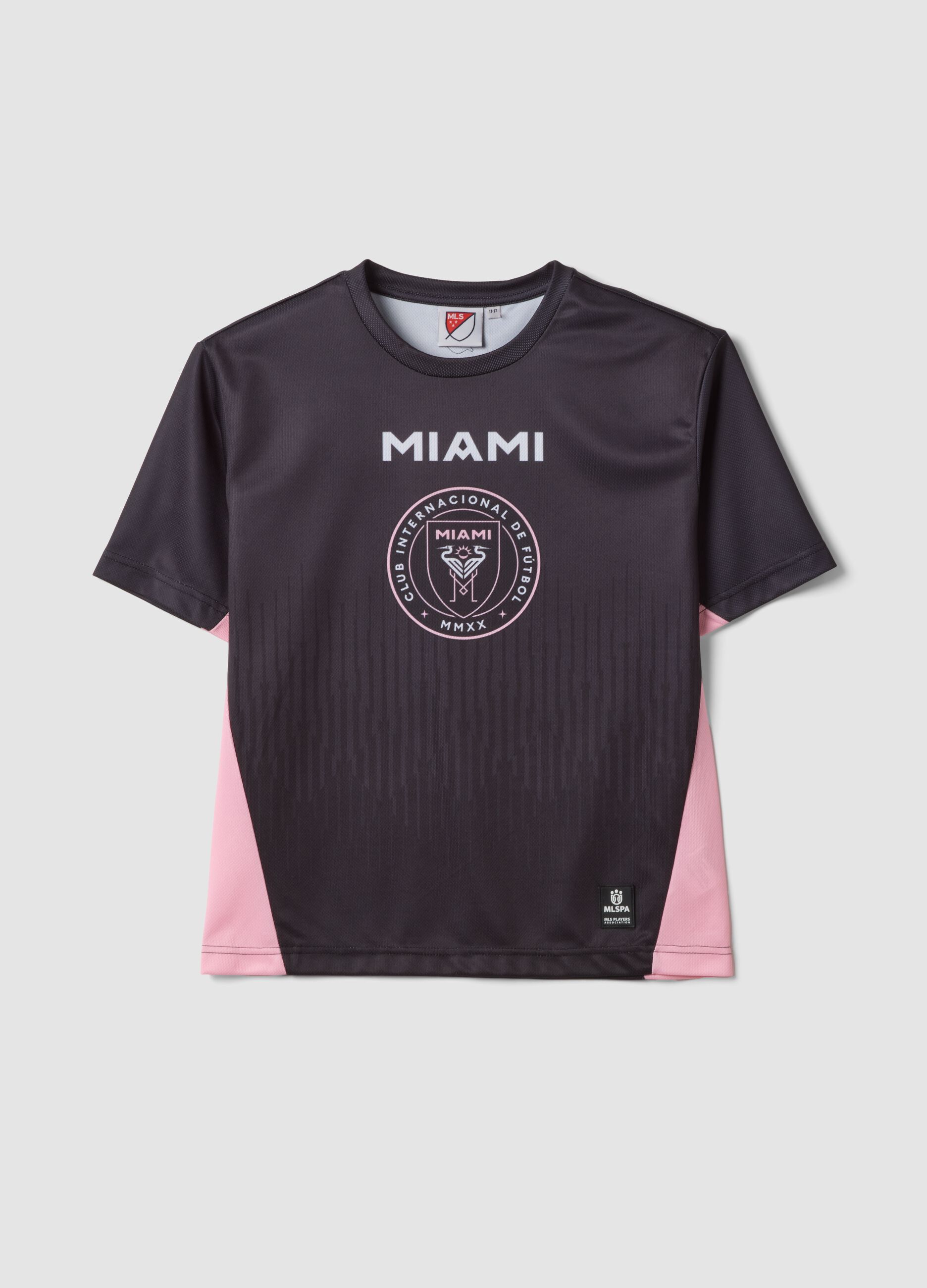 Miami CF black short-sleeve T-shirt, regular fit