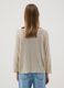 Camisola bege em mistura de viscose e linho_3