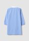 Blue gingham nursery apron with Spidey embroidery_1