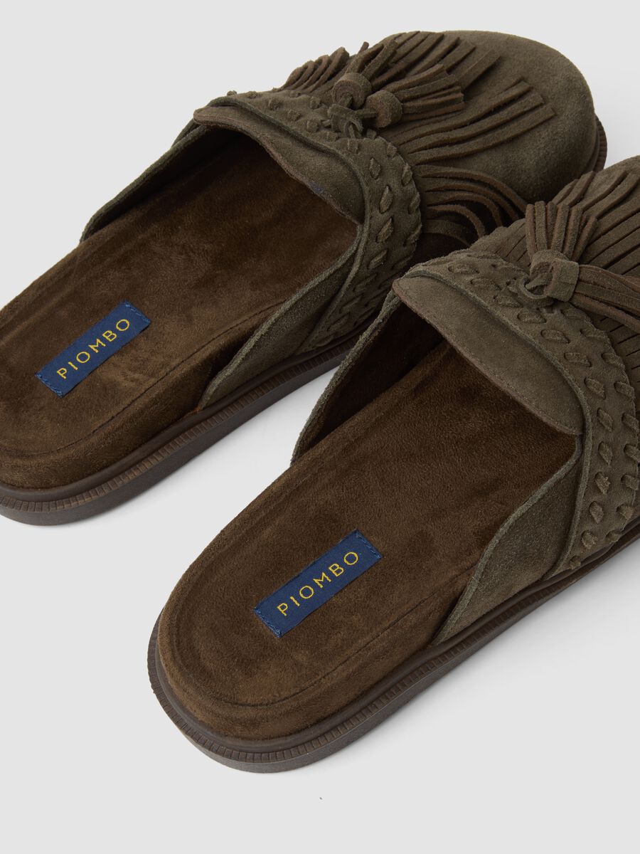 Braune Loafer aus echtem Leder mit Fransen_2