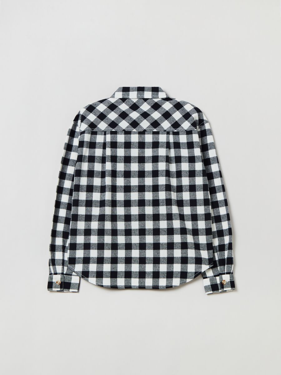 Cotton shirt with chequered pattern_1