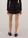 Black regular fit shorts with sequins_2