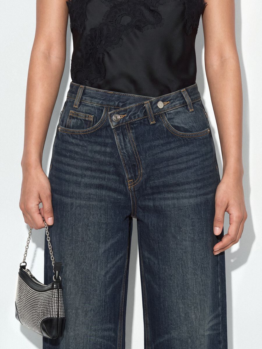 Grey pure cotton denim skater-fit jeans_3