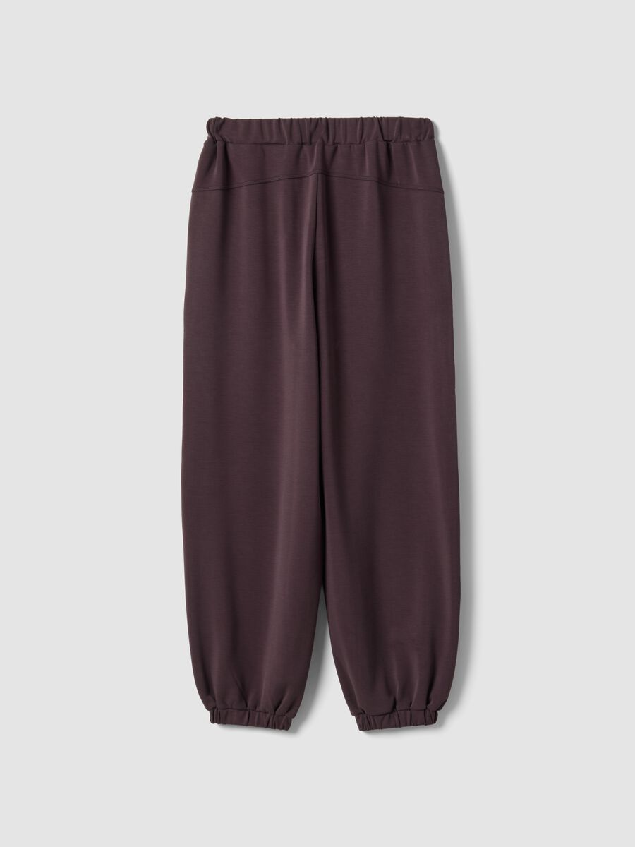 Purple stretch viscose joggers_6